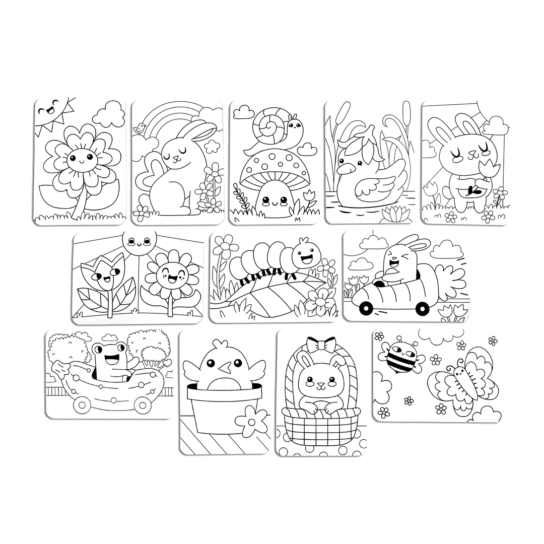 Ooly Undercover Art Hidden Pattern Coloring Activity - Garden Party