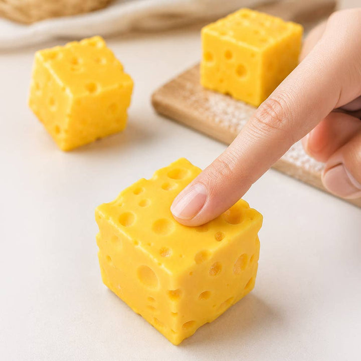 Cheese Cube Squeeze Squishy