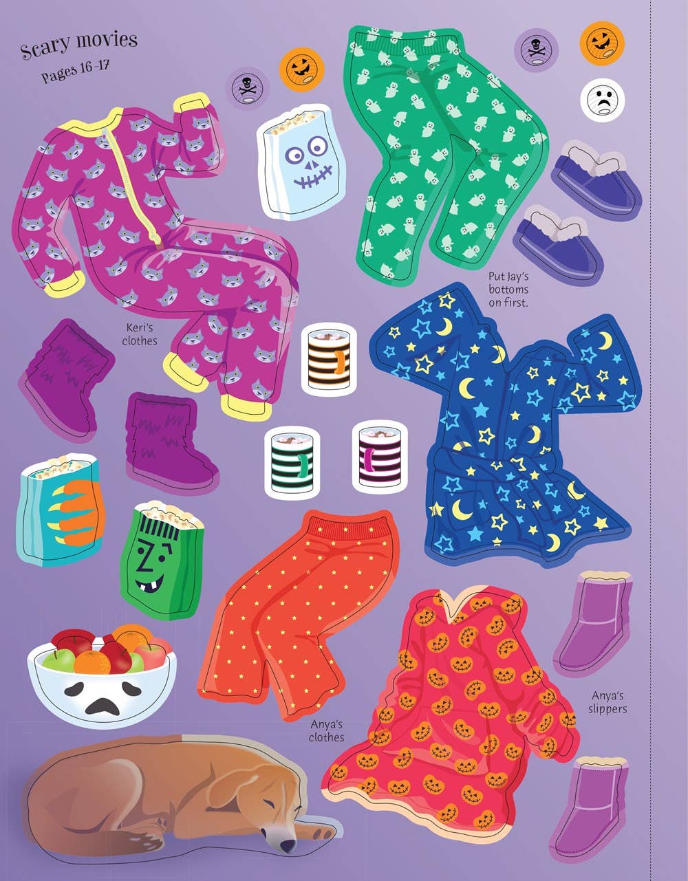 Usborne Sticker Dolly Dressing Halloween Party