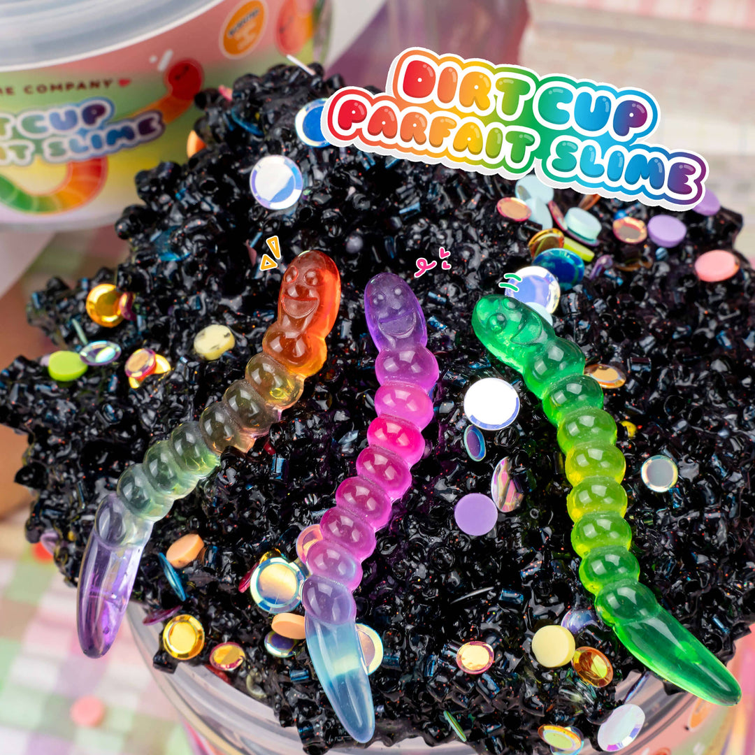 Kawaii Slime Dirt Cup Parfait Crunchy Signature Dome Slime