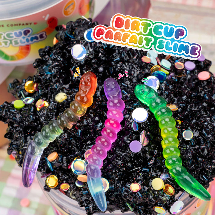 Kawaii Slime Dirt Cup Parfait Crunchy Signature Dome Slime