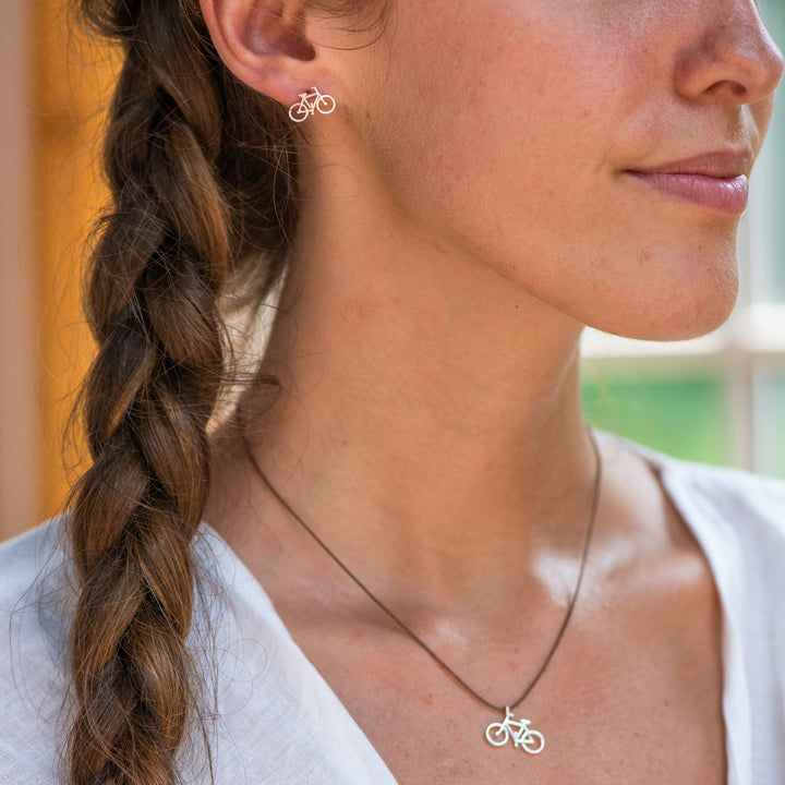 Bronwen Bicycle Post Earrings