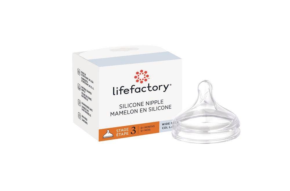 LifeFactory Wide Neck Nipple 1pk