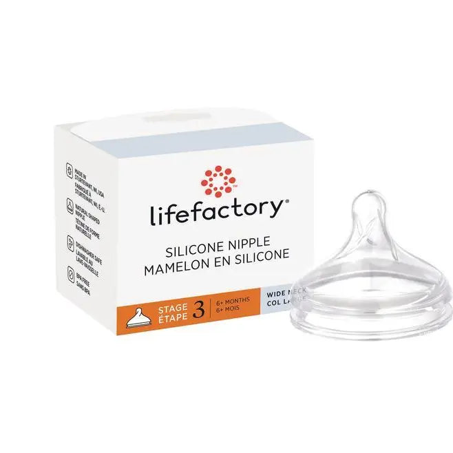 Lifefactory Silicone Nipple - Wide Neck