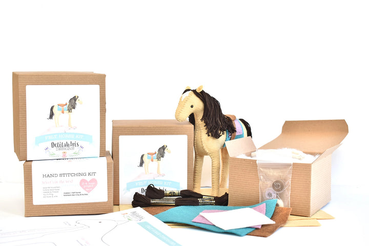 DelilahIris Designs Felt Horse Sewing Craft Kit