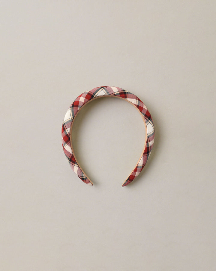 Noralee Padded Headband - Holiday Tartan
