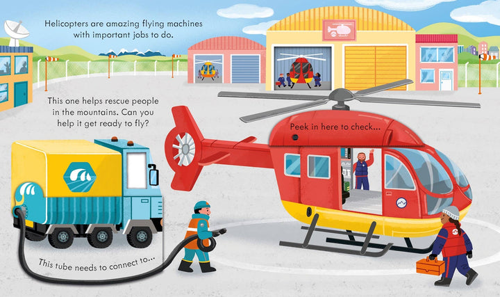 Usborne Peek Inside How a Helicopter Works