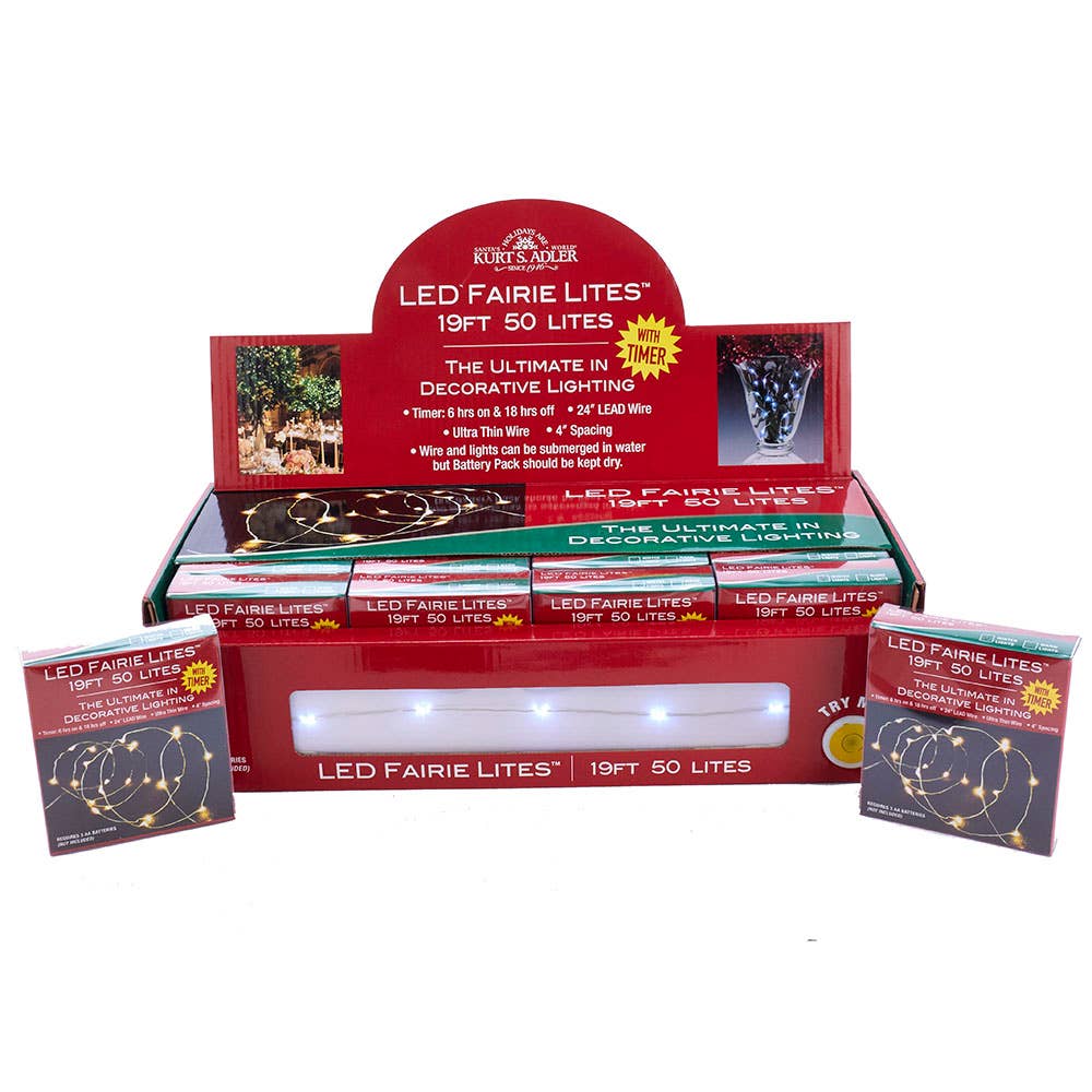 Kurt S. Adler Cool White Fairie LED Lights
