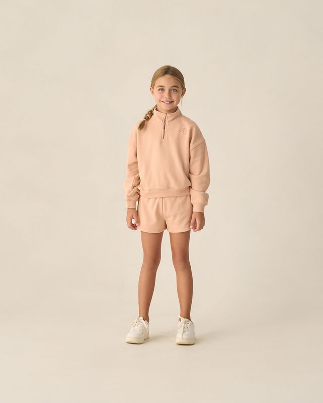 Rylee + Cru Half Zip Sweatshirt - Melon