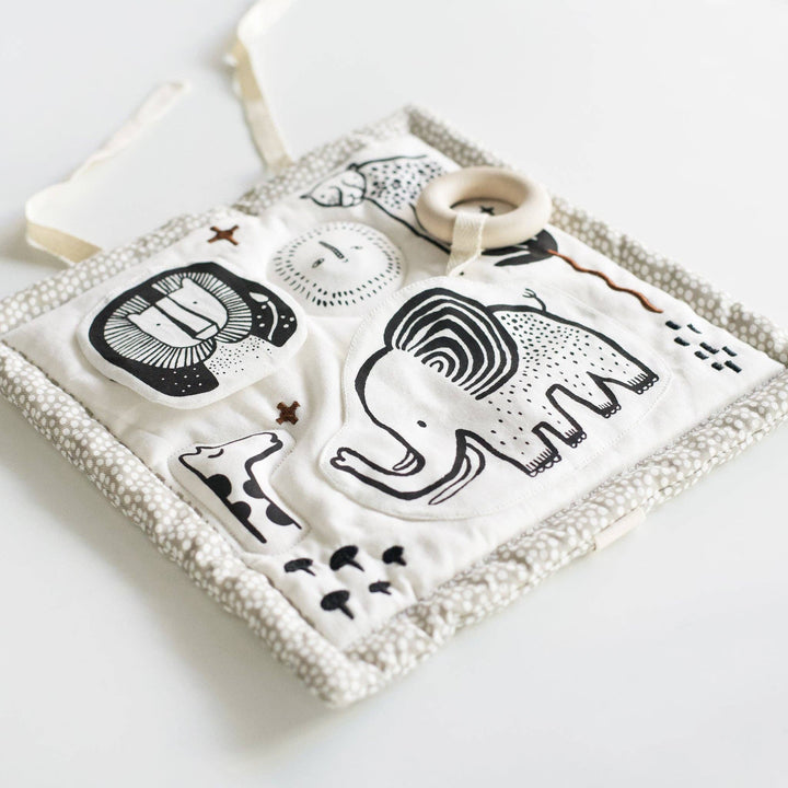 Wee Gallery Organic Activity Pad for Baby - Safari Animals