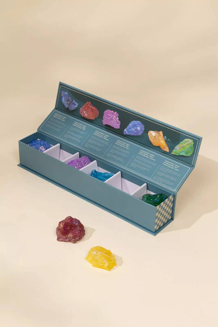 Coco Village Set of 6 collectible Minerals - Geodes & Points
