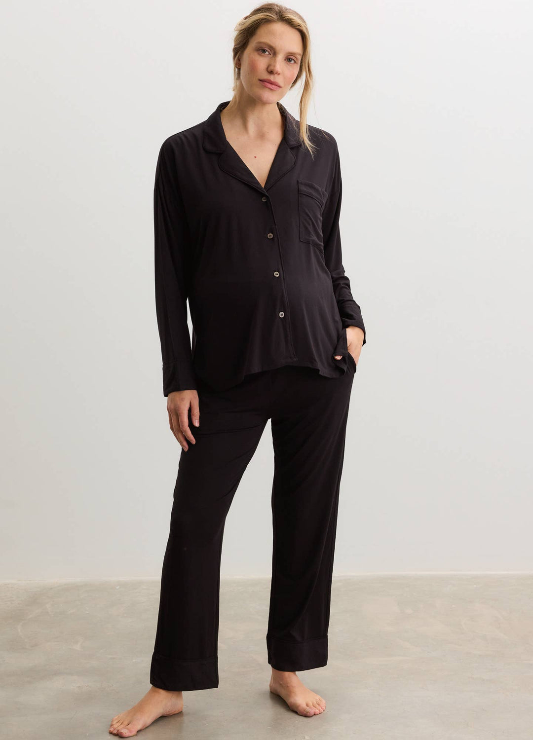 Hatch Collection Ultra Soft Maternity Jersey PJ Set