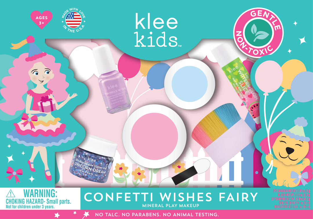 Klee Kids Confetti Wishes Fairy -Klee Kids Deluxe Play Makeup Kit