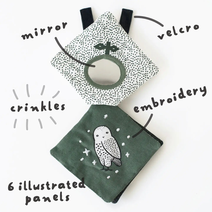 Wee Gallery Crinkle Pages Stroller Toy - Woodland