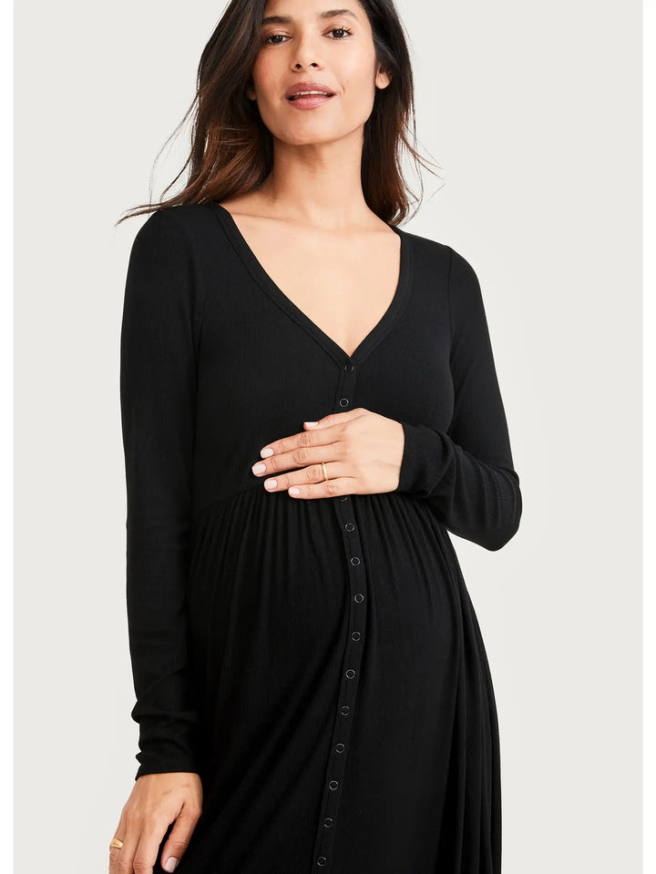 HATCH Collection Softest Rib Nursing Dress