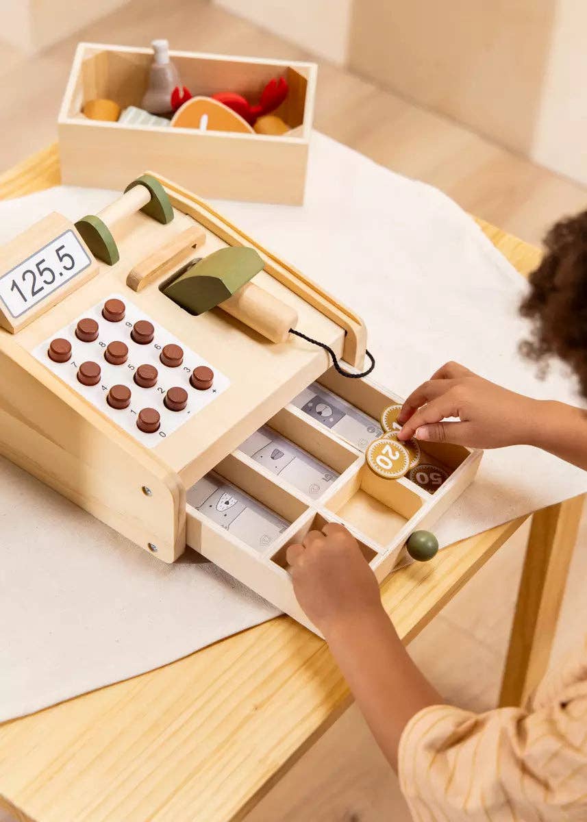 Coco Village Wooden Cash Register