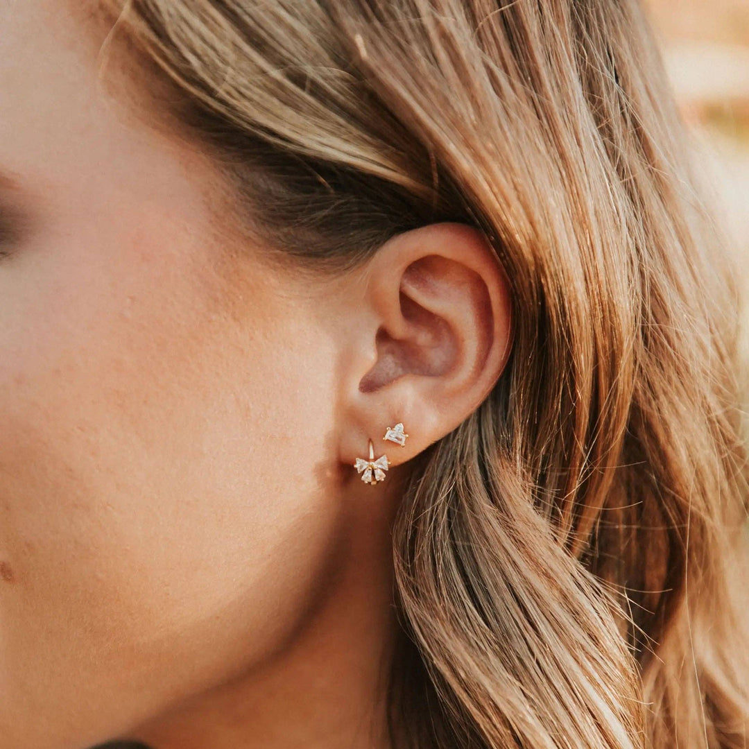Mauve Jewelry Co. Lucy Diamond Bow Hoops