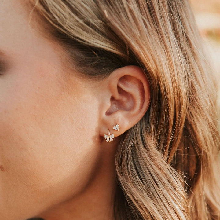 Mauve Jewelry Co. Lucy Diamond Bow Hoops