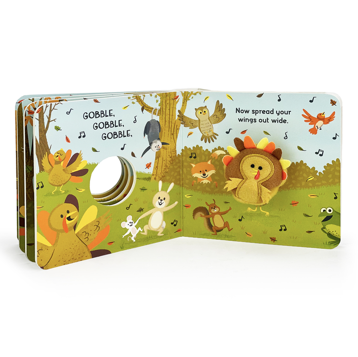 Gobble Wobble Thanksgiving Finger Puppet Board Book