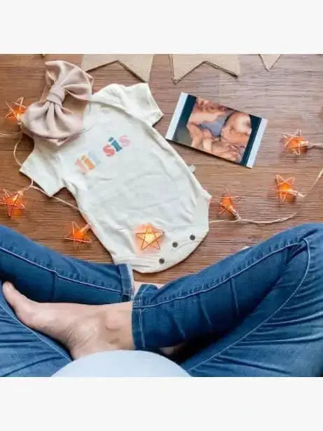 Finn + Emma Baby Graphic Organic Bodysuit - Lil Sis Desert Bloom