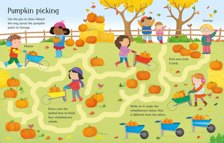 Wipe-Clean Fall Activities : Usborne