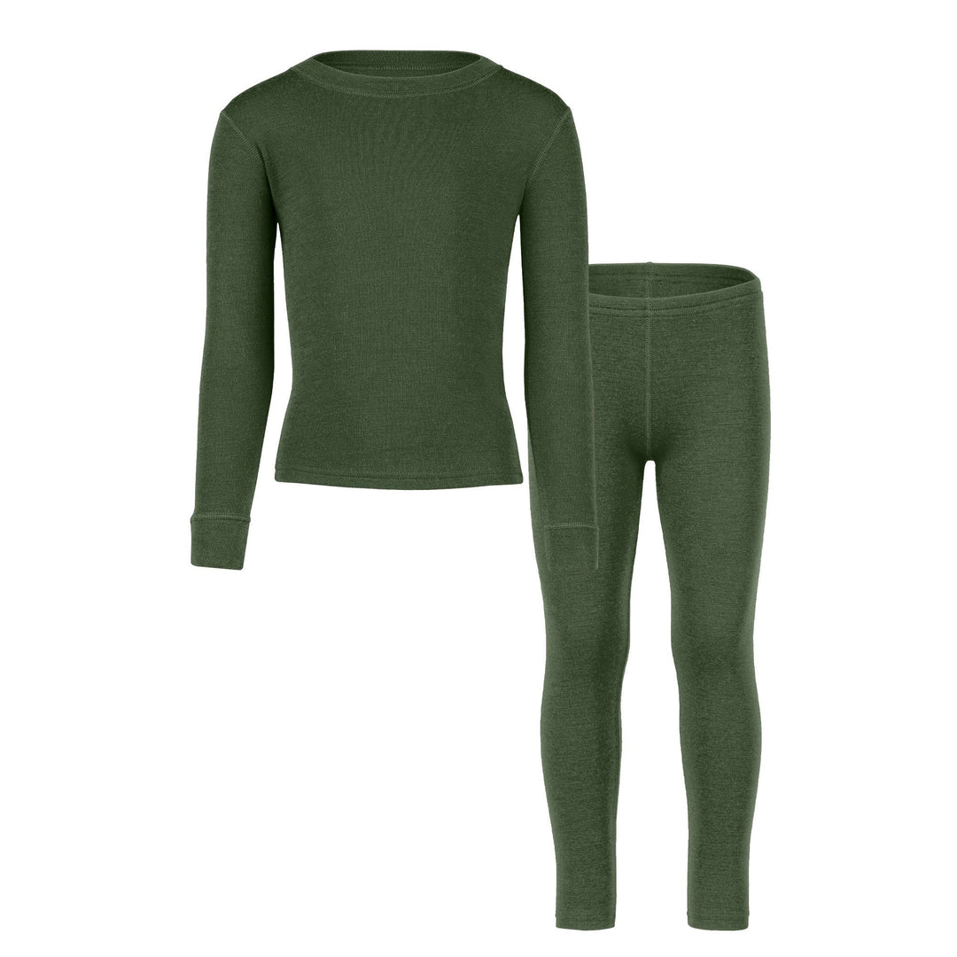 Menique Midweight Merino Thermal Long Sleeve & Bottoms 2-Piece Set