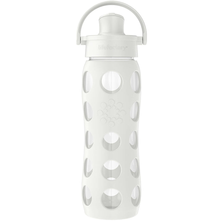 LifeFactory 22oz Glass Water Bottle Active Cap