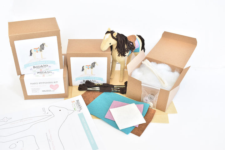 DelilahIris Designs Felt Horse Sewing Craft Kit