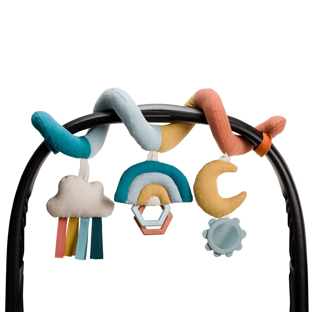 Itzy Ritzy Bitzy Bespoke Itzy Bitzy Spiral Car Seat Activity Toy - Rainbow