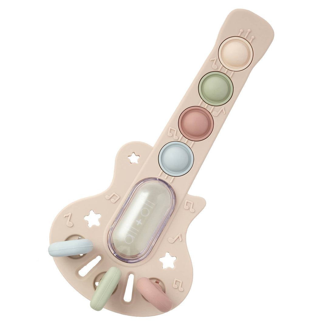 Ali+Oli Guitar-Shaped Sensory Pull & Teether Toy