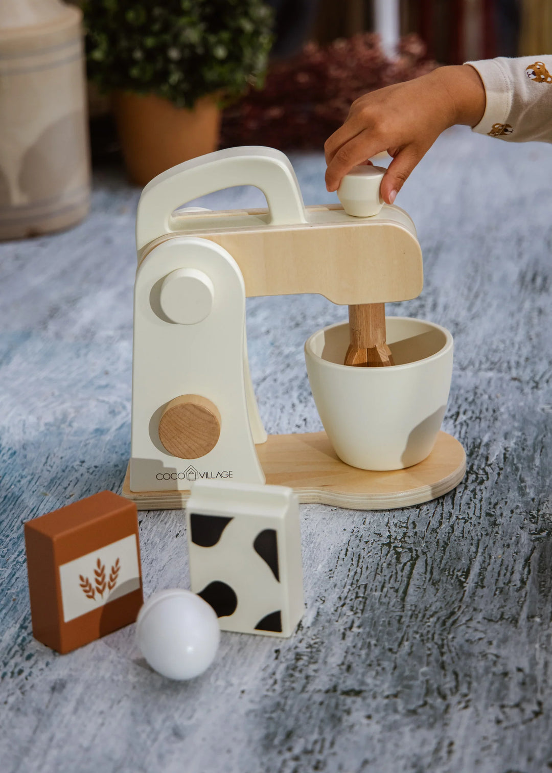 Coco Village Wooden Stand Mixer And Accessories