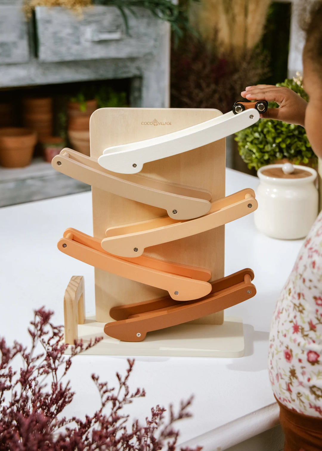 Coco Village Wooden Car Glidder Track