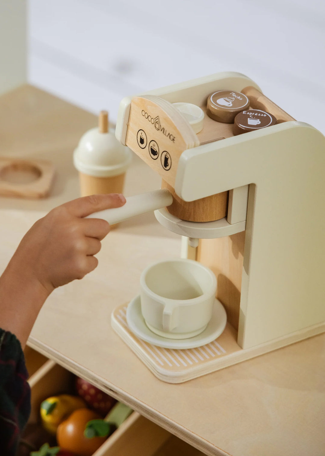 Coco Village Wooden Coffee Maker Set