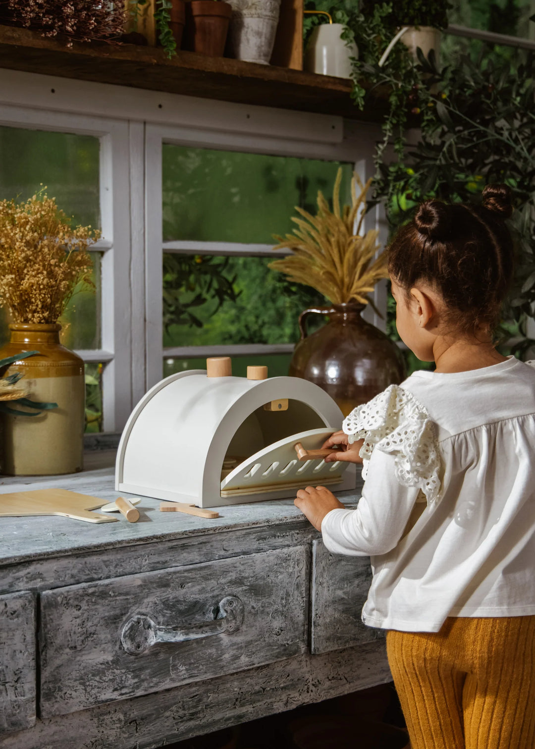 Coco Village Wooden Pizza Oven Playset And Accessories