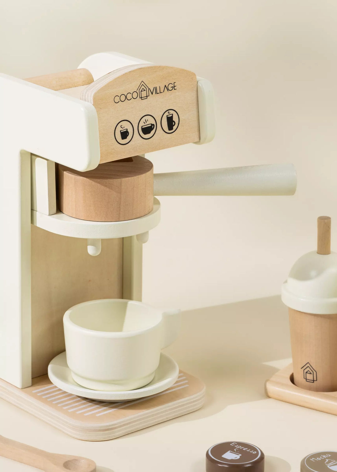 Coco Village Wooden Coffee Maker Set