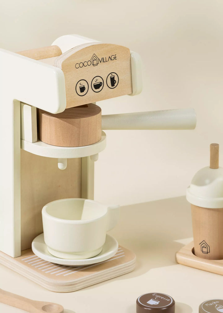 Coco Village Wooden Coffee Maker Set