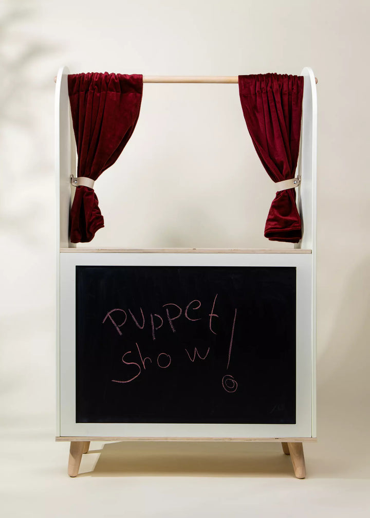 Coco Village Wooden Play Market & Theater Stand