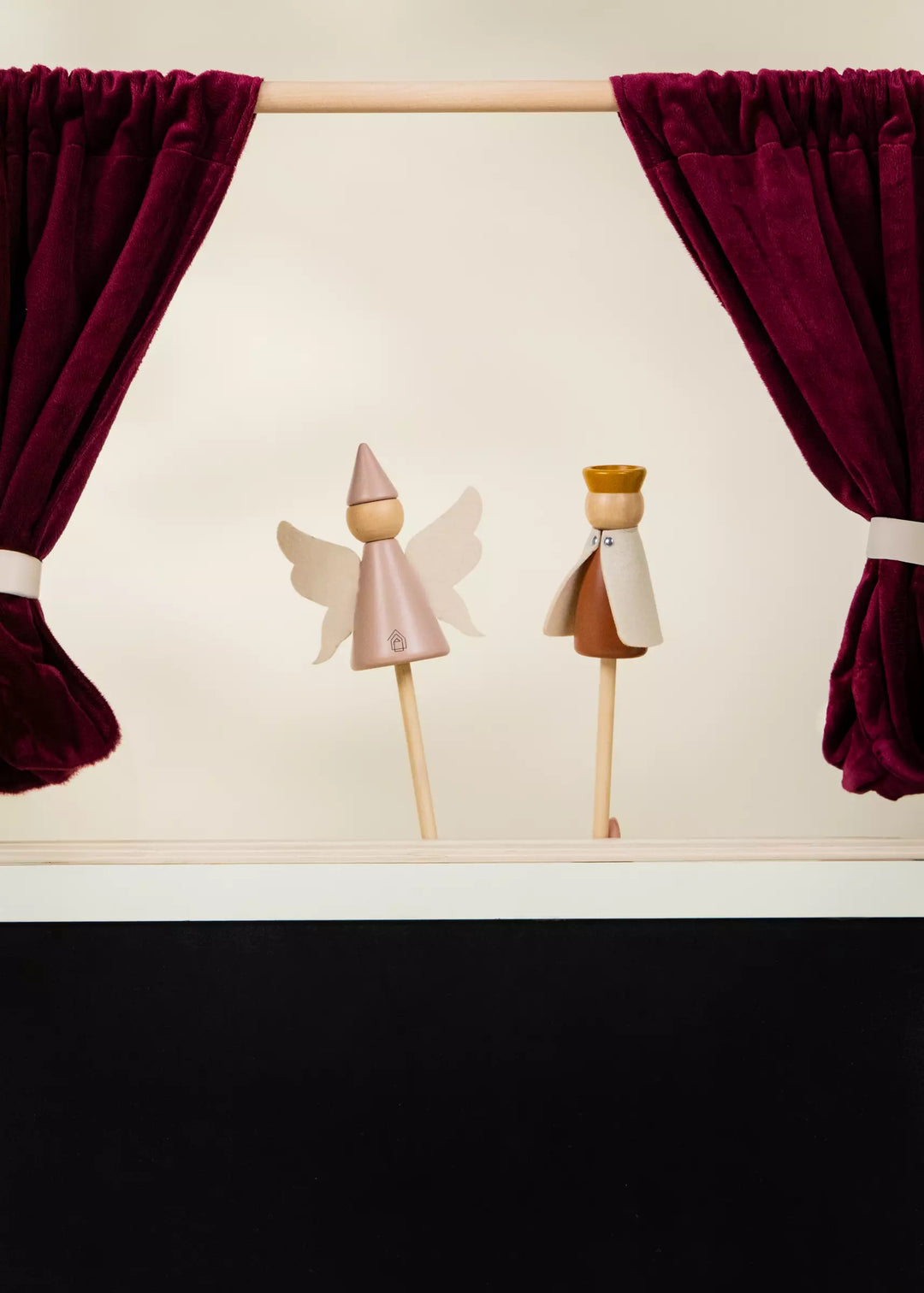 Coco Village Wooden Play Market & Theater Stand