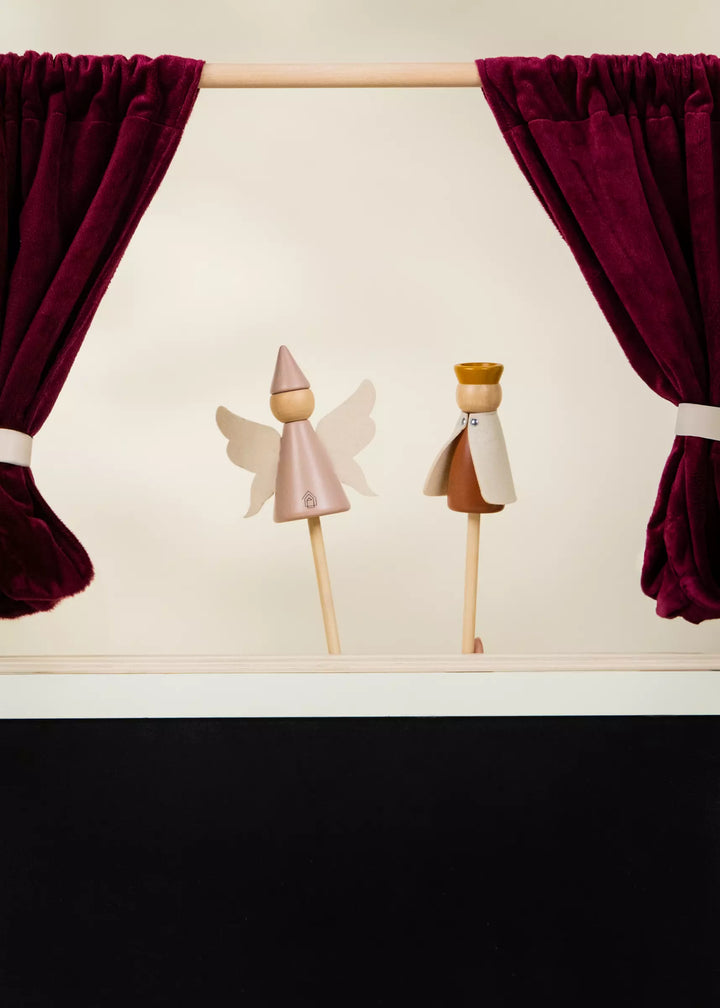 Coco Village Wooden Play Market & Theater Stand