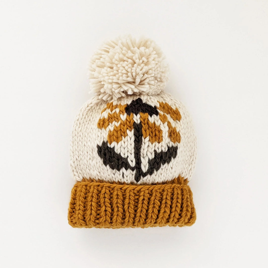 Huggalugs Coneflower Beanie Hat - Gold