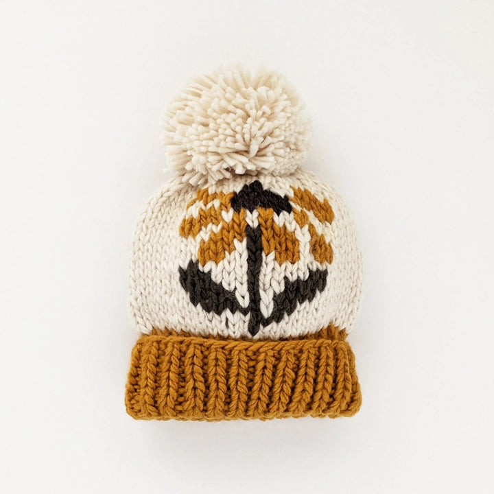 Huggalugs Coneflower Beanie Hat - Gold