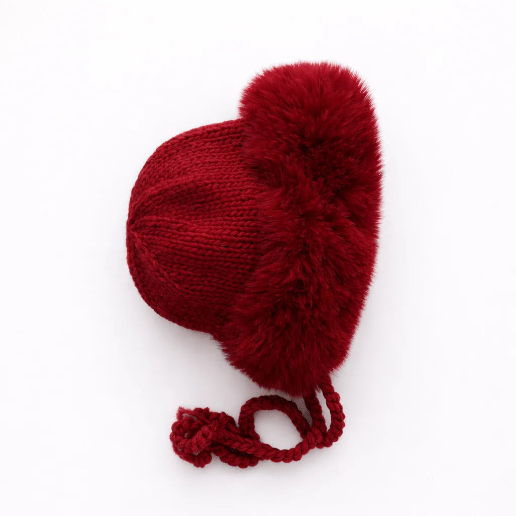 Huggalugs Cuddle Bonnet - Crimson