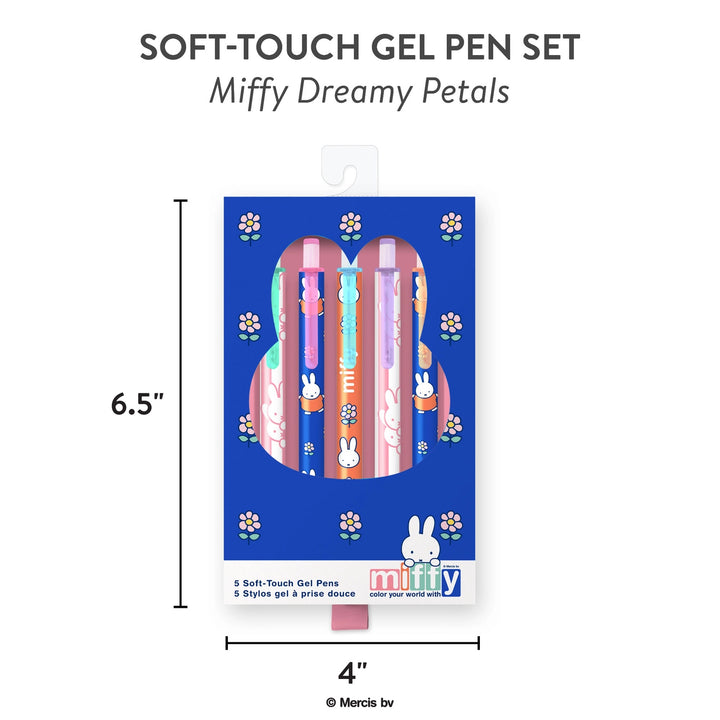 Studio Oh! Miffy Dreamy Petals Soft-Touch Gel Pen Set
