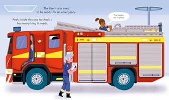 Usborne Peek Inside How a Fire Truck Works