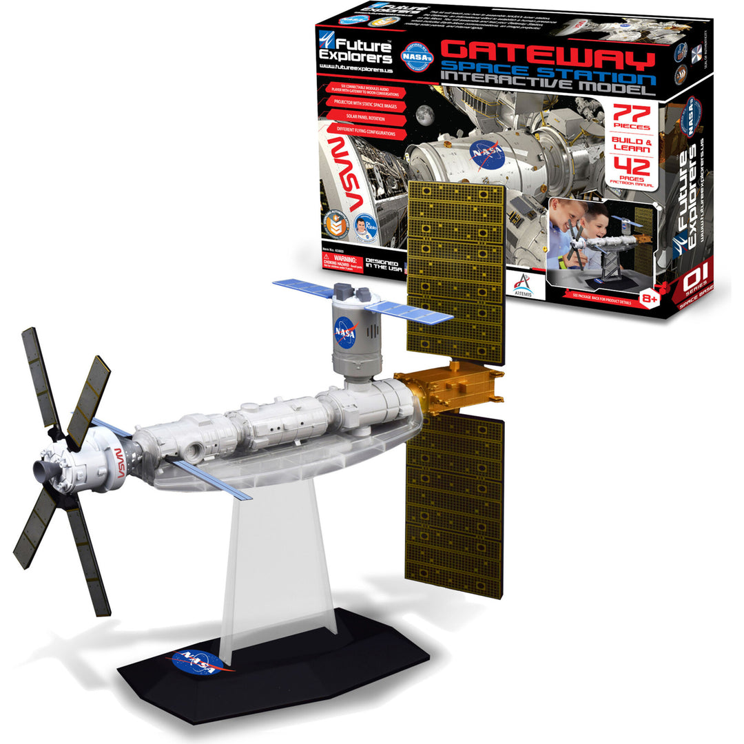 Mukikim NASA Future Explorers: Gateway Space Station Interactive Model - Build & Learn STEM Toy