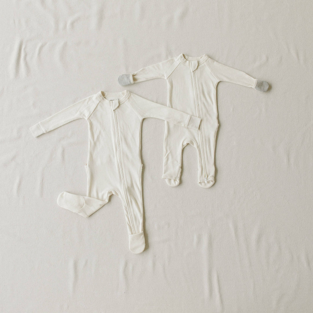 Goumi Grow With You Footie + Snug Fit - Cloud