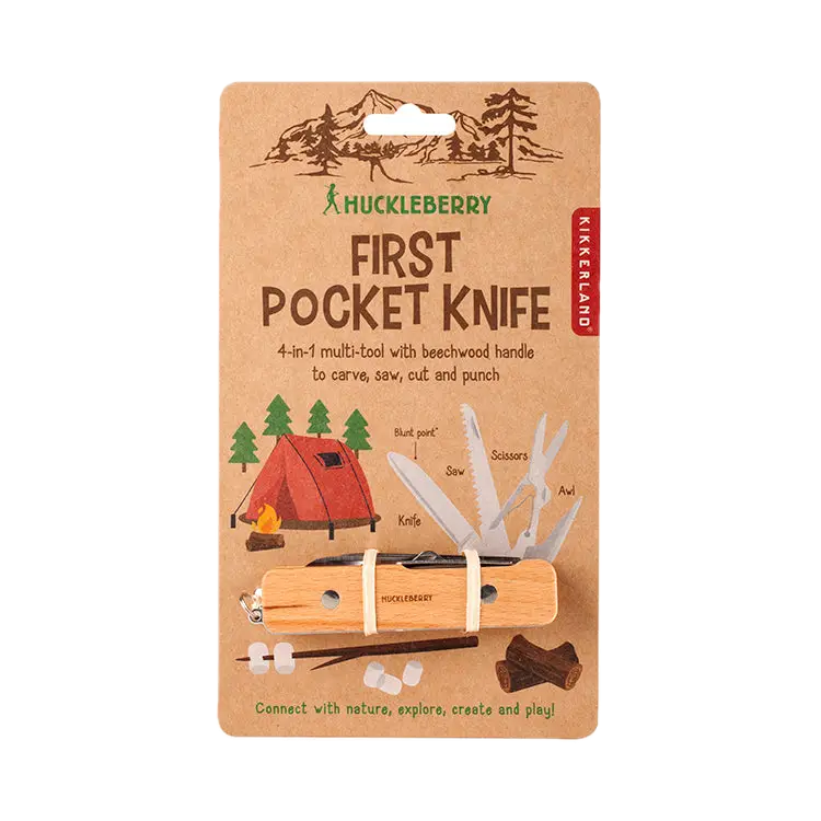 Kikkerland Huckleberry Pocket Knife