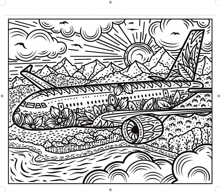 Usborne Planes and Helicopters Magic Painting Book