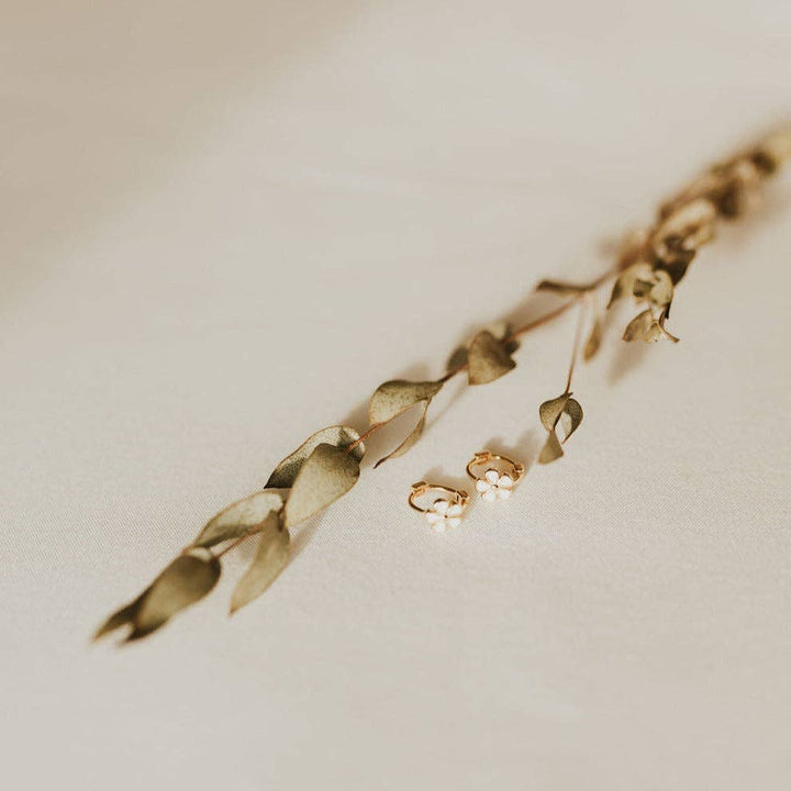 Mauve Jewelry Co. Flower Mini Hoops