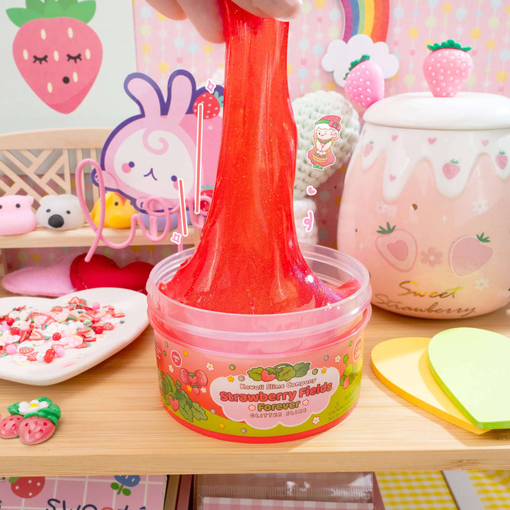 Strawberry Fields Forever Glitter Slime